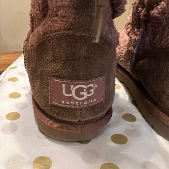 UGG Boots Womens Size 7 Tweed Lace Up Heirloom Like New - Picture 3 of 7